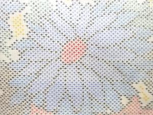 アンティーク　菊模様織り出し本場大島紬着物(5マルキ)